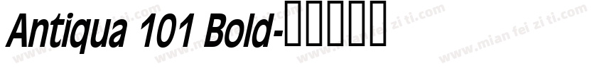 Antiqua 101 Bold字体转换